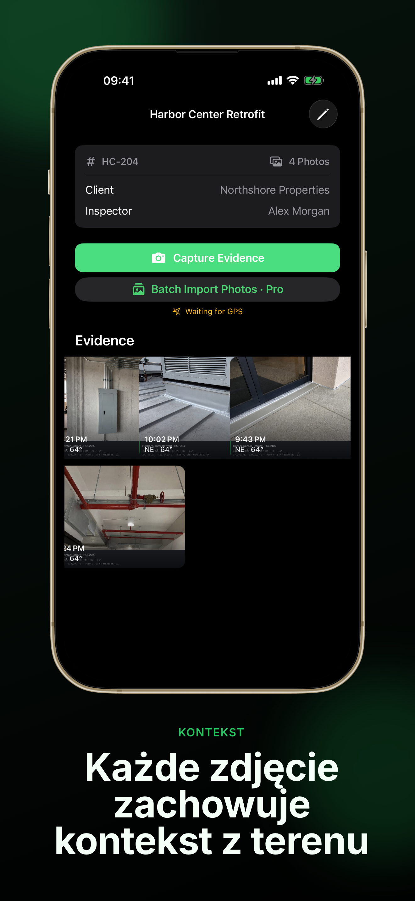 Podsumowanie projektu FieldWitness z klientem i inspektorem
